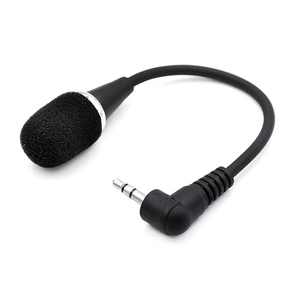 omnidirectional microphone 3 5mm lavalier tie clip microphones mini audio mic for camera computer laptop phone details 3