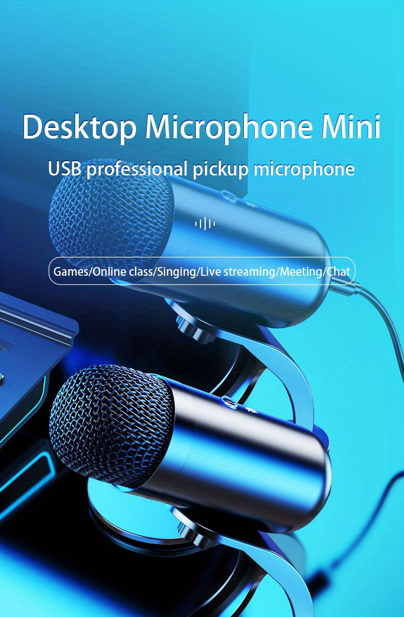 professional usb microphone kit plug play for sports singing the microphone used for computers is easy to use and has clear sound quality details 0