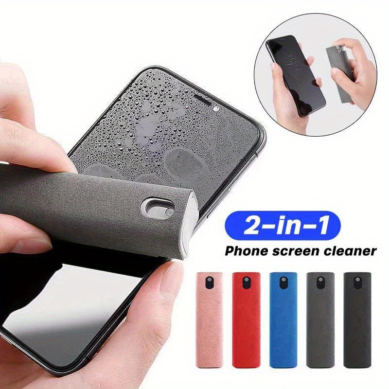 phone screen cleaner spray computer mobile phone screen dust remover tool microfiber cloth for iphone ipad   details 0