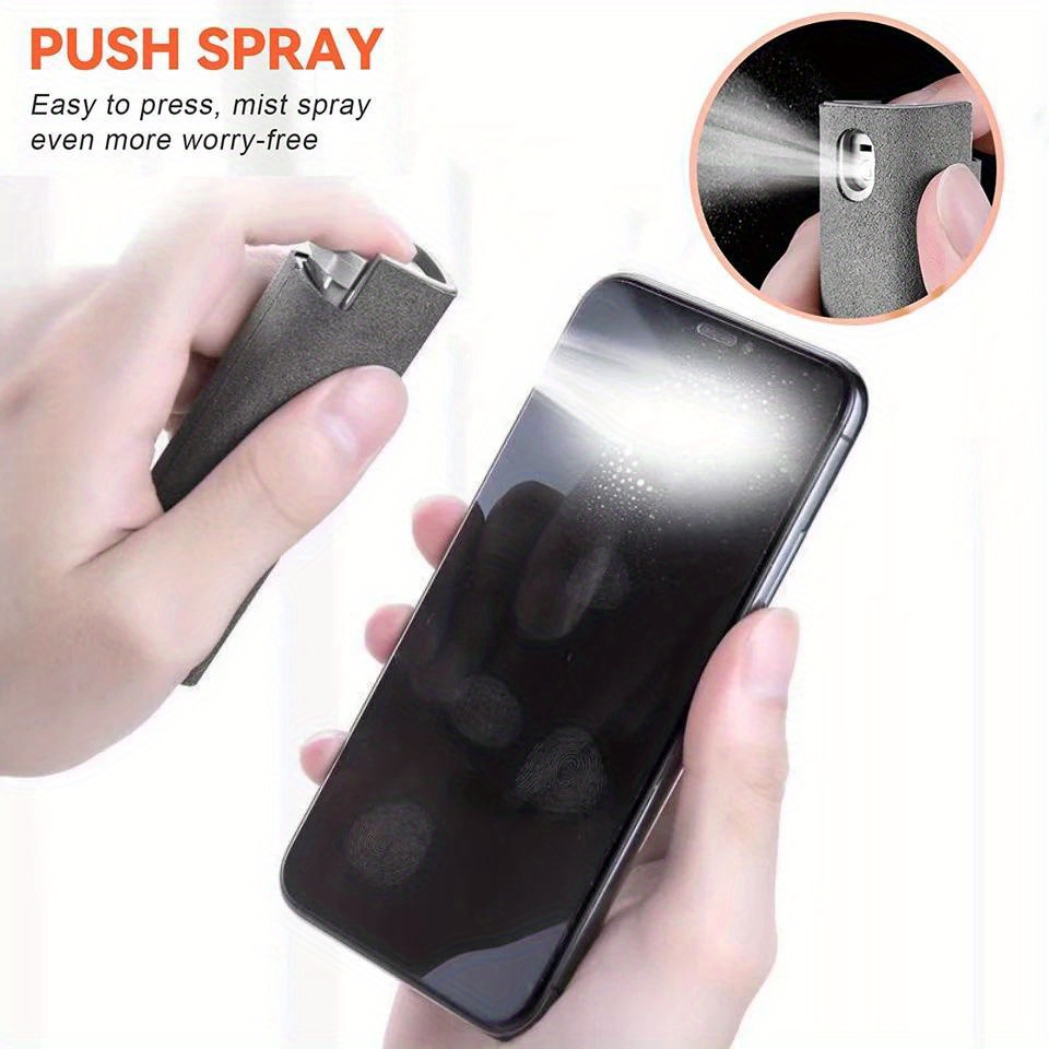 phone screen cleaner spray computer mobile phone screen dust remover tool microfiber cloth for iphone ipad   details 1