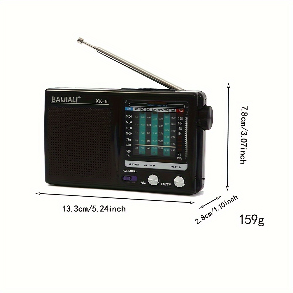 2w loud speaker portable radio am fm sw tv headphone jack handy radio with loud speaker usb powered operated radio or 2 aa battery for indoor outdoor camping and emergency use details 7