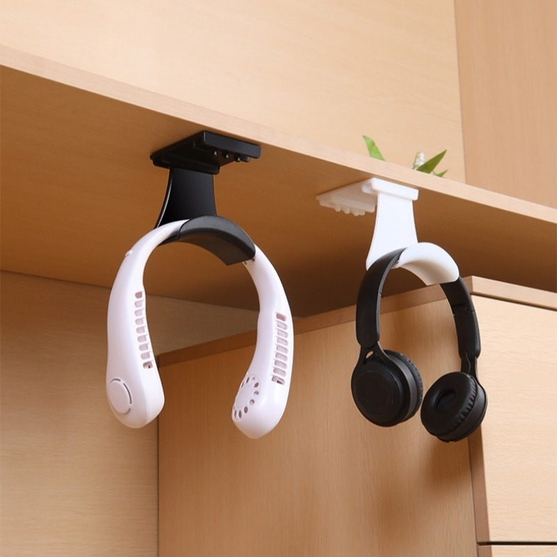 4pcs no drill wall mount headphone game controller stand space saving desk organizer for dorms and home details 0