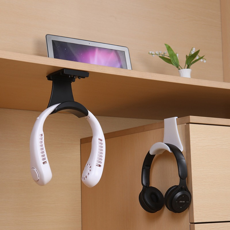 4pcs no drill wall mount headphone game controller stand space saving desk organizer for dorms and home details 1