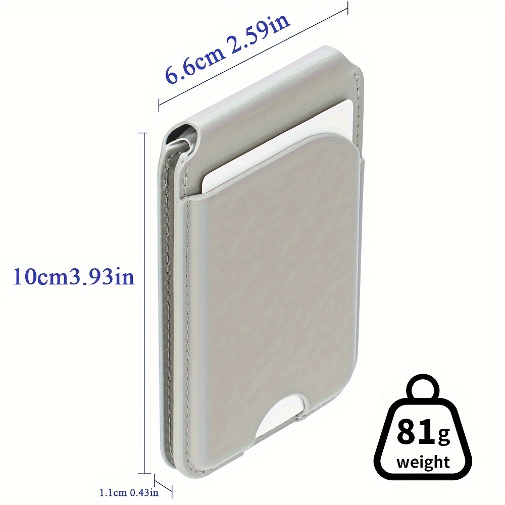 premium faux leather magnetic wallet for magsafe compatible with iphone 15 14 13 12 series strong magnetic hold wallet with adjustable stand holds 3 4 cards multi scene use details 12