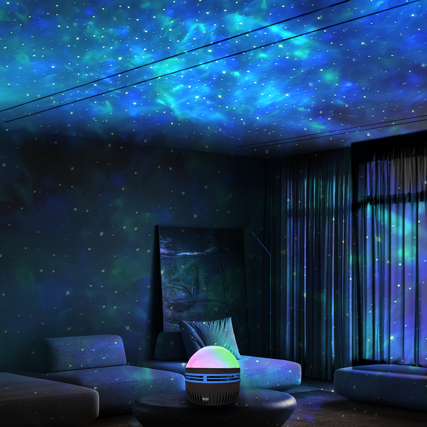 usb powered northern lights star projector light perfect for bedroom living room decor ideal christmas gift details 0