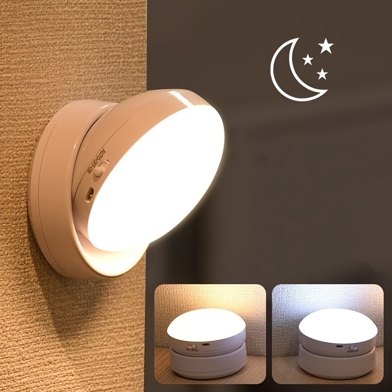 1pc motion sensor night light 6 led suitable for bedrooms corridors and cabinets handheld wall mounted night light details 1