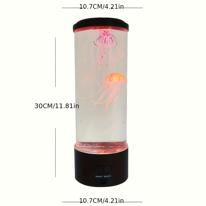 1pc color changing jellyfish lava lamp battery or usb powered smart home light details 1