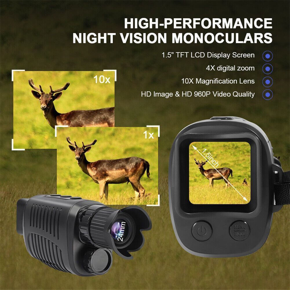 r7 full hd digital   high index plastic monocular binoculars with infrared battery powered 36v operating voltage perfect for outdoor adventures and surveillance details 4