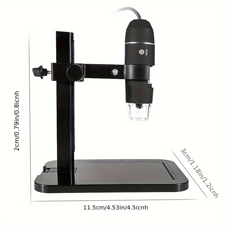  portable usb2 0 digital microscope 1000x electronic endoscope 8 led 2 million pixels practic magnifier microscope camera black details 0