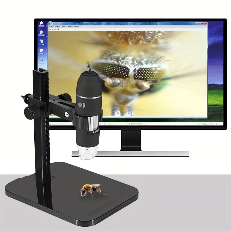  portable usb2 0 digital microscope 1000x electronic endoscope 8 led 2 million pixels practic magnifier microscope camera black details 2