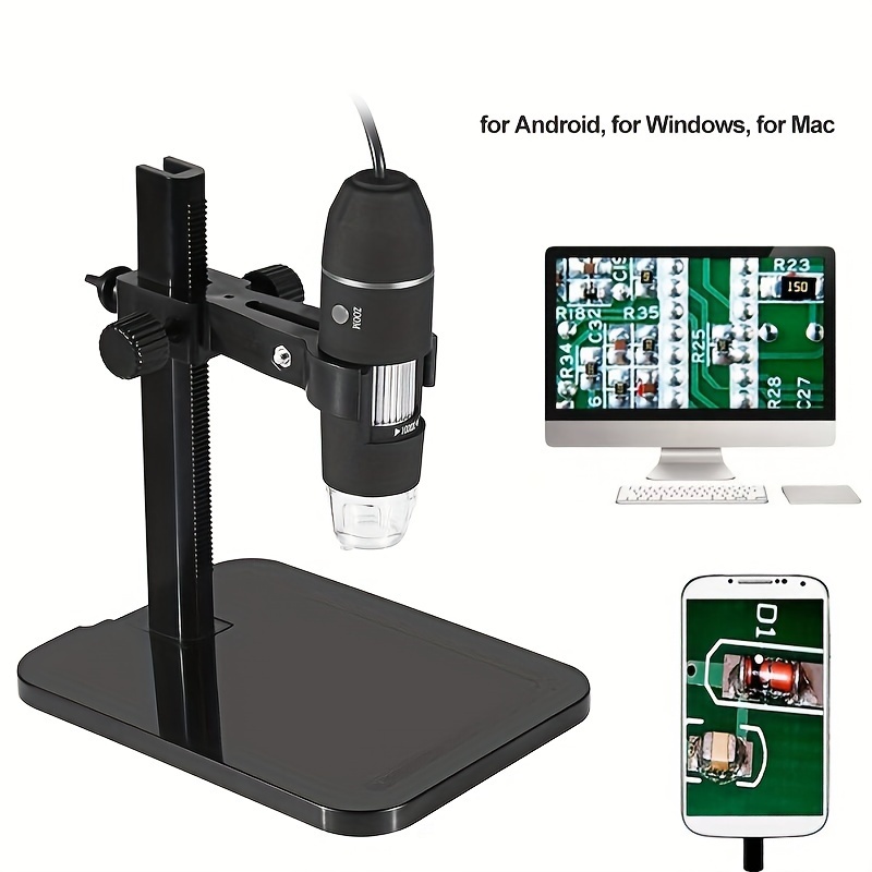  portable usb2 0 digital microscope 1000x electronic endoscope 8 led 2 million pixels practic magnifier microscope camera black details 5