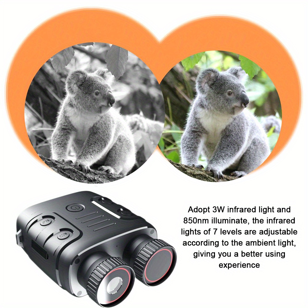 1080p binocular infrared night visions device 5x binocular day night use photo video taking digital zoom for hunting boating battery powered details 1